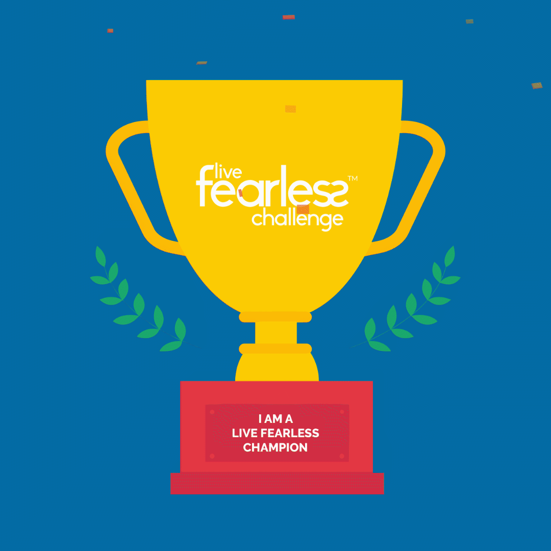 Live Fearless 2020 Champion - Blue - GIF
