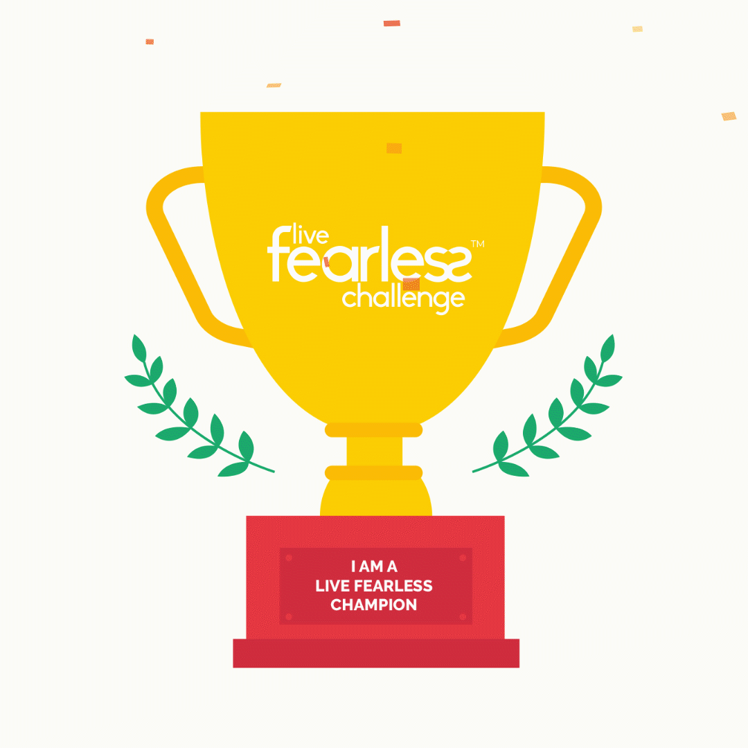 Live Fearless 2020 Champion - White - GIF